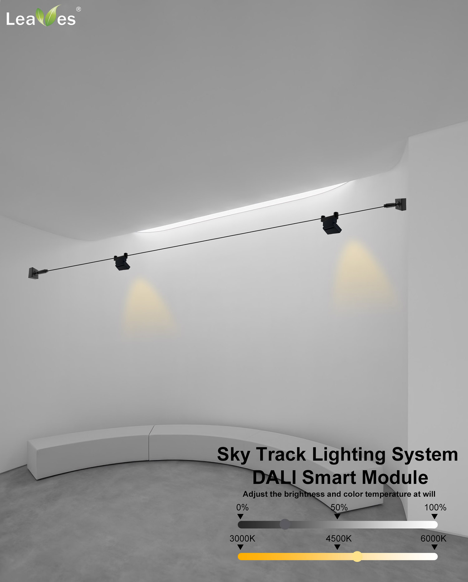 DALI intelligent track light smart track spotlight led track lighting down light