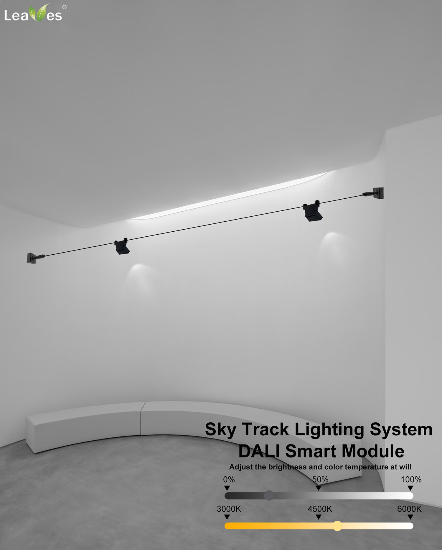 DALI intelligent track light smart track spotlight led track lighting down light